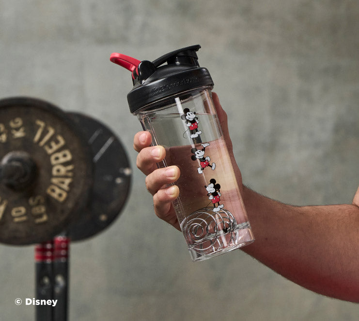 pro-series-i5 Mickey_Mouse_Protein_Shaker_Bottle_Being_Held_In_the_Gym.jpg